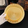 Europäischer runder Tablett-Fruchtteller kreativer Snackteller europäischer Teller Gastrestaurant Haushalt Metallhandwerk Ornamente