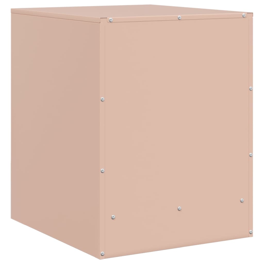 Nightstand Pink 34.5 x 39 x 44 cm Steel