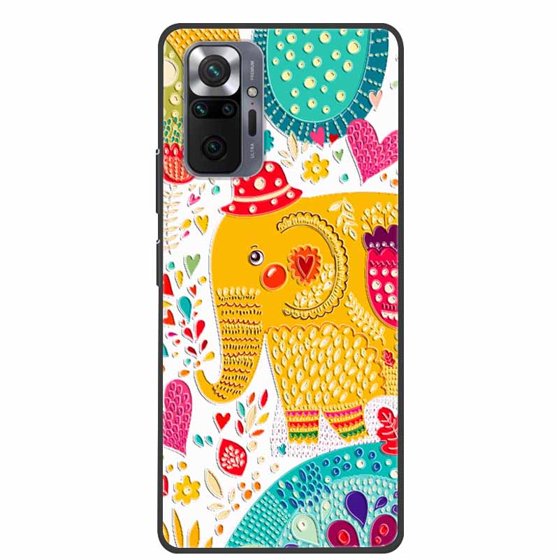 Phone Case for Redmi Note 10 Pro 3D Blossom Emboss Back Cover for Xiaomi Redmi Note 10S 10 4G 5G Silicone Soft Floral Capa Shell