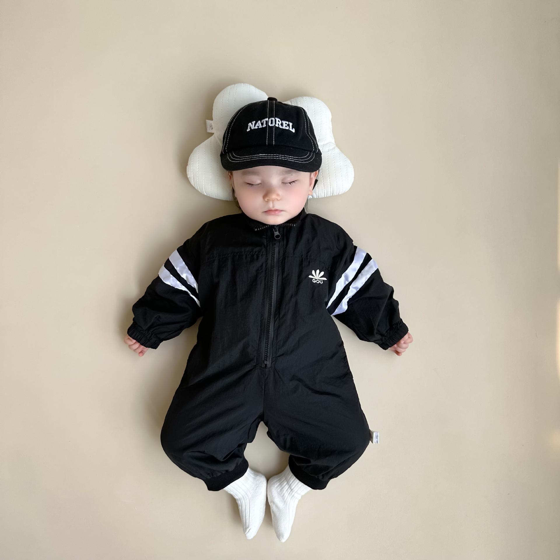 

Детский ромпер в корейском стиле 2024: Весенне-осенний повседневный спортивный комбинезон для маленьких мальчиков и девочек 73