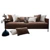 American Light Luxury Non-Slip Teddy Fleece Sofa Cushion | Thick Plush Universal Cover for Leather Sofas