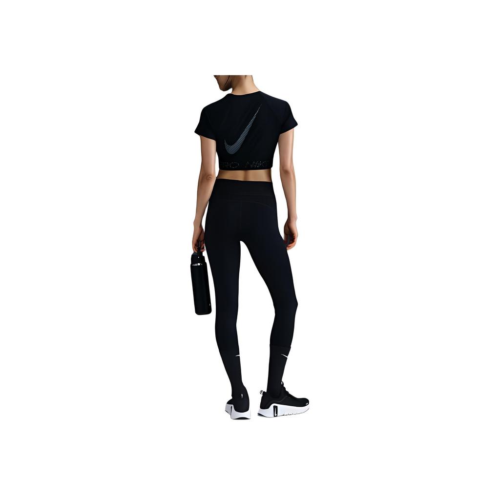 Nike High Waist Solid Color Brand Logo Leggings Women leggings Black HJ1158-010