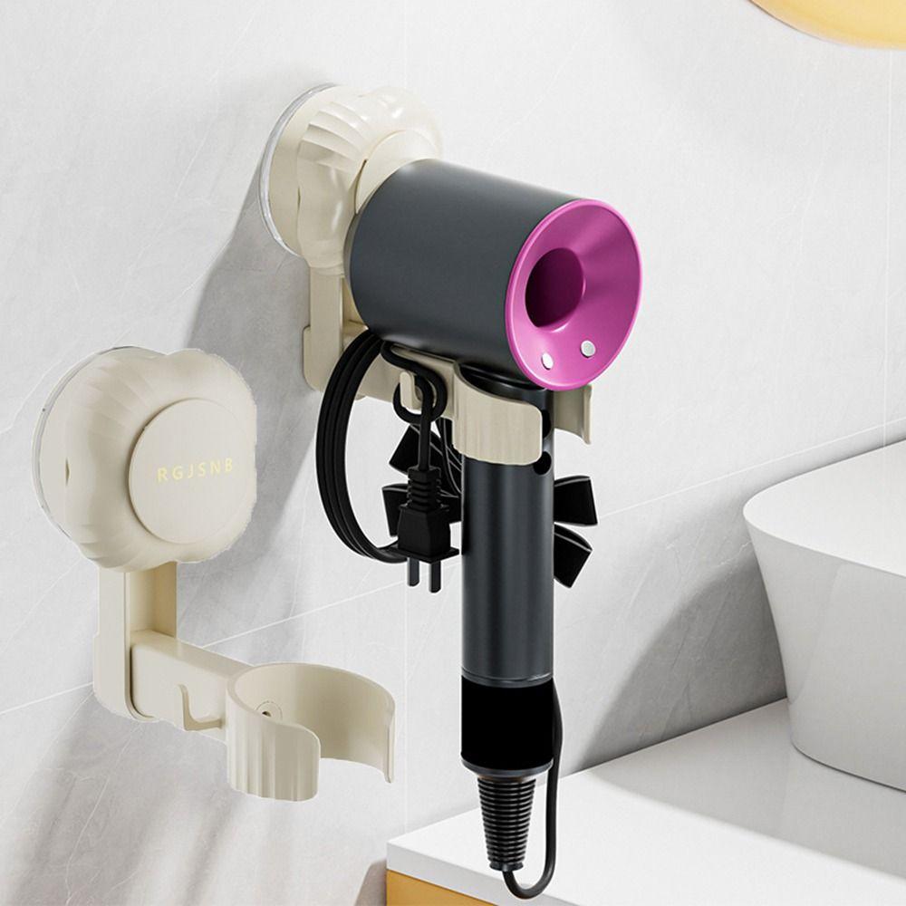 2Pcs Plastic Hair Blow Dryer Rack Wall-Monteud Blow Dryer Storage Rack  for Home