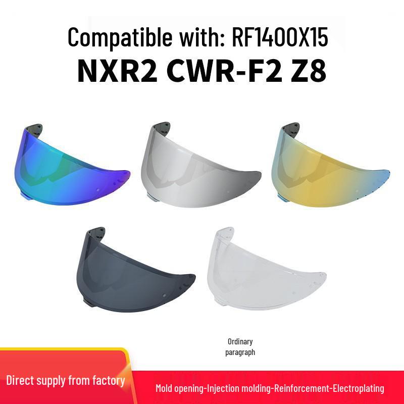 New Anti-UV Motorcycle Helmet Visor for RF1400, X15, NXR2, CWR-F2, and Z8