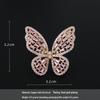 Elegant Zirconia-Inlaid Crystal Butterfly Brooch for Women - High-End Lapel Pin & Fashion Accessory