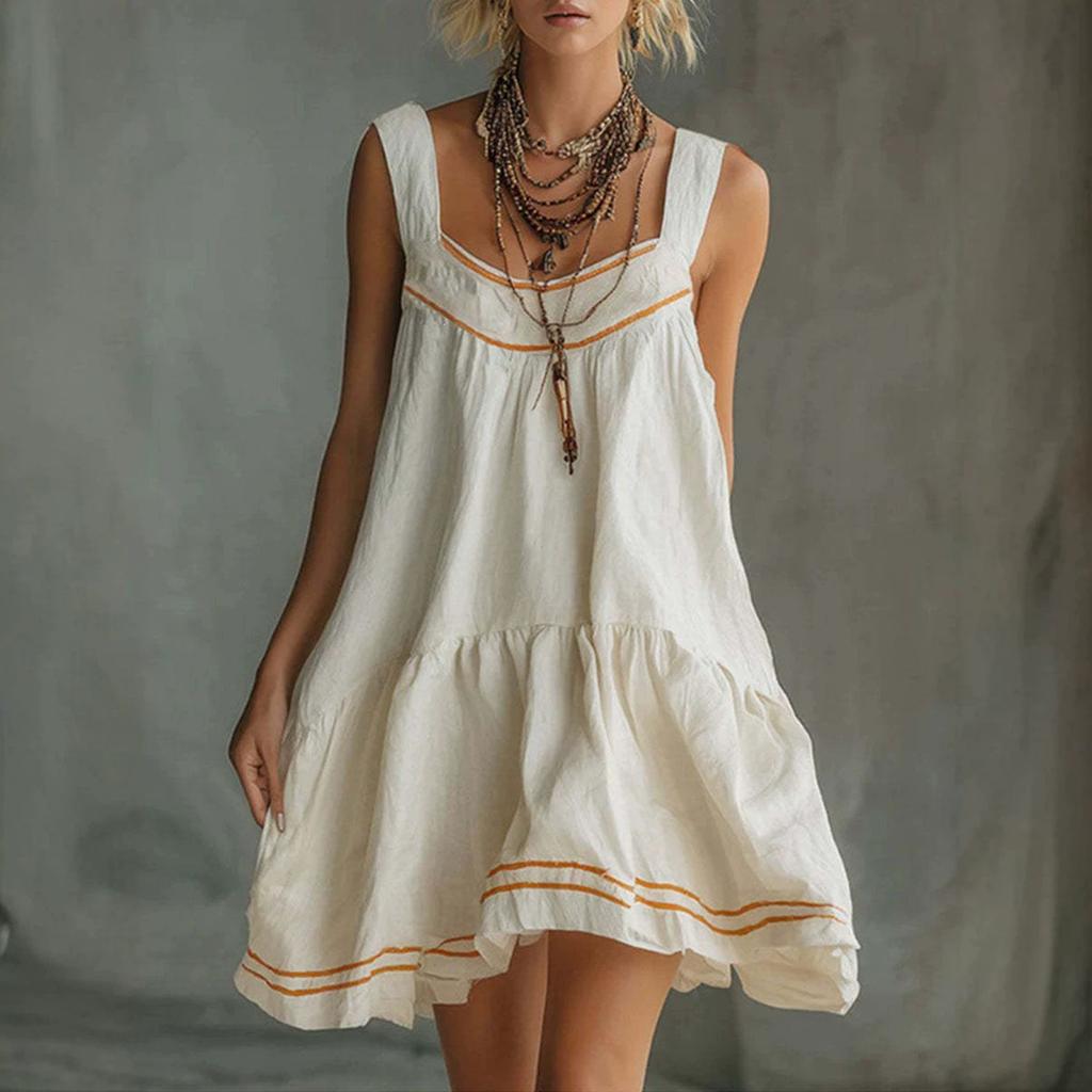 Women’s Sleeveless Mini Dress Casual Loose Fit Retro Style Sundresses for Women Summer Dresses for Women Maxi Dresses for Women Boho Dresses for Women