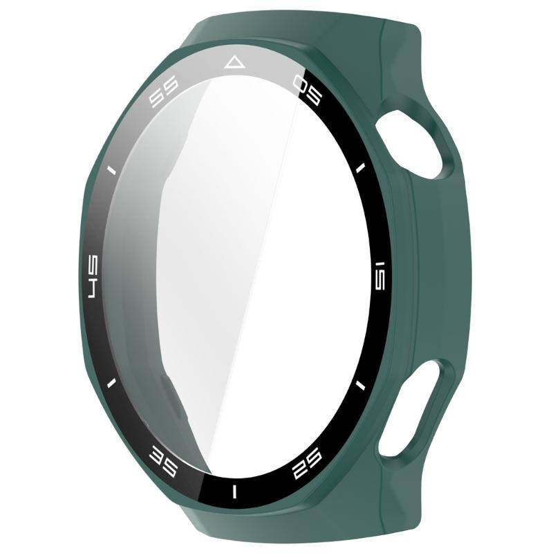 Precise Cut Protective Case With Tempered Glass For 46MM Smartwatch Full Guard Shockproof Cover Easy Snap Installation