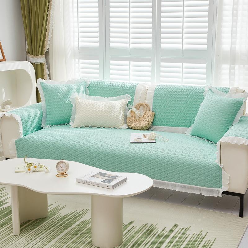 Husă de pernă proaspătă Pernă din pânză pentru frecat moale Pernă universală pentru canapea Four Seasons Pernă de canapea simplă de culoare solidă
