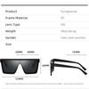 New Large Frame Square Sunglasses Women Fashion Brand Sunglasses Vintage Women'S Uv Protective Goggles Uv400