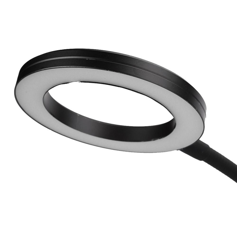 Adjustable Tattoo Desk Light Flexible Makeup Microblading Clip On LED Ring Light