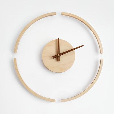 Oujiewang Birkenholz Wanduhr