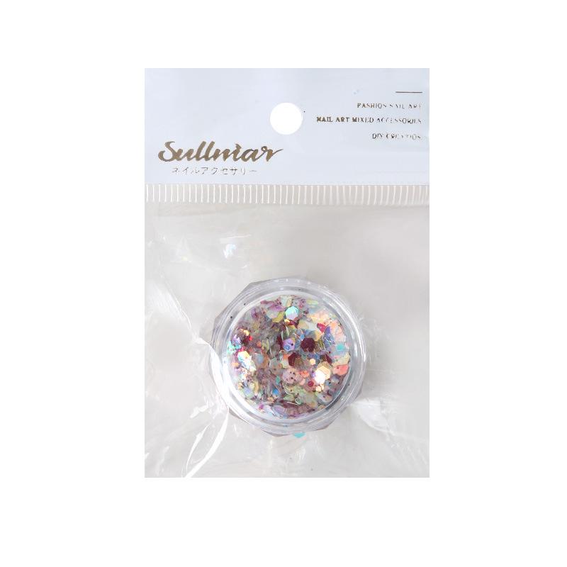 Sweet Glitter Nail Art: Hexagon Sequins Mix