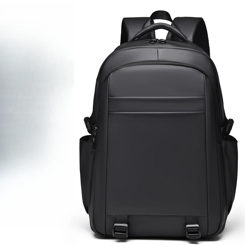 Men's Business Commuting Backpack Large Capacity Simple Travel Bag Computer Bag Solid Color Luggage Bag College Backpack