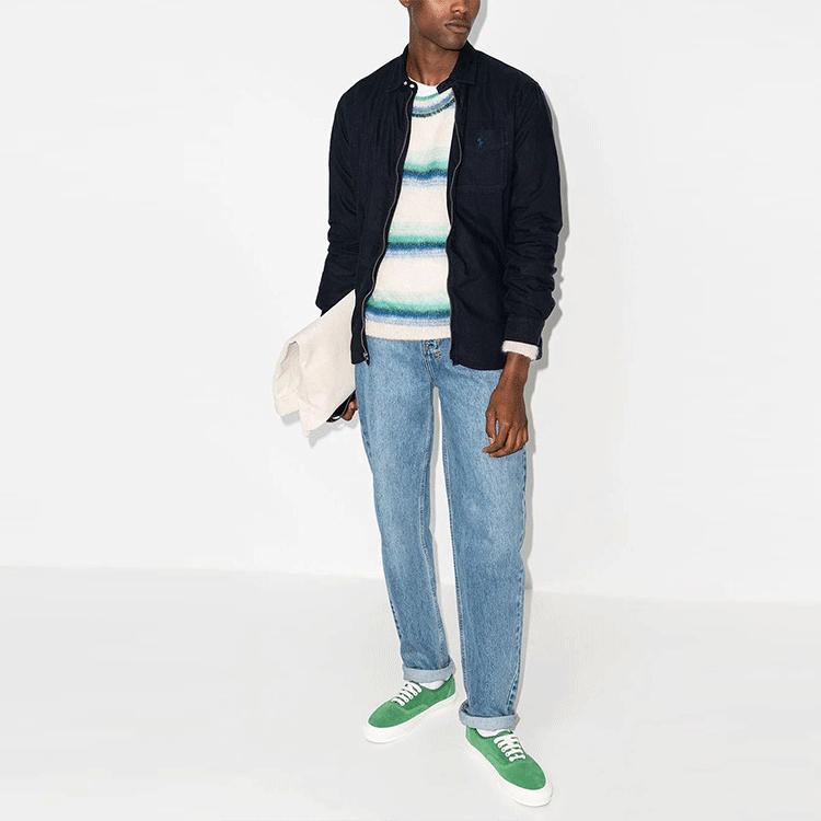 Polo Ralph Lauren FW21 Chaqueta Camisa con Cremallera Hombre Chaquetas Azul Marino 710842650-002