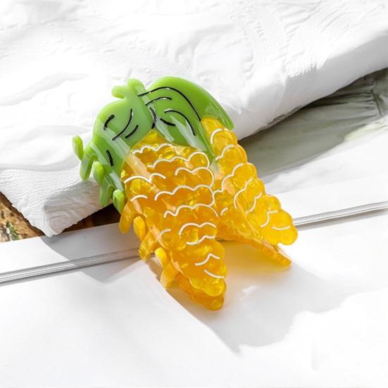 Hair Claw Corn Pepper Design Back Head Shark Clip Easy Hold No Slip Updo Hair Styling Tool Hair Accessory