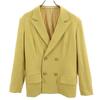 Made In Japan Wool Blend Tailored Jacket S Double Button Men's Used