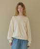TTUDEMENT Clover Boucle Sweatshirt Ivory