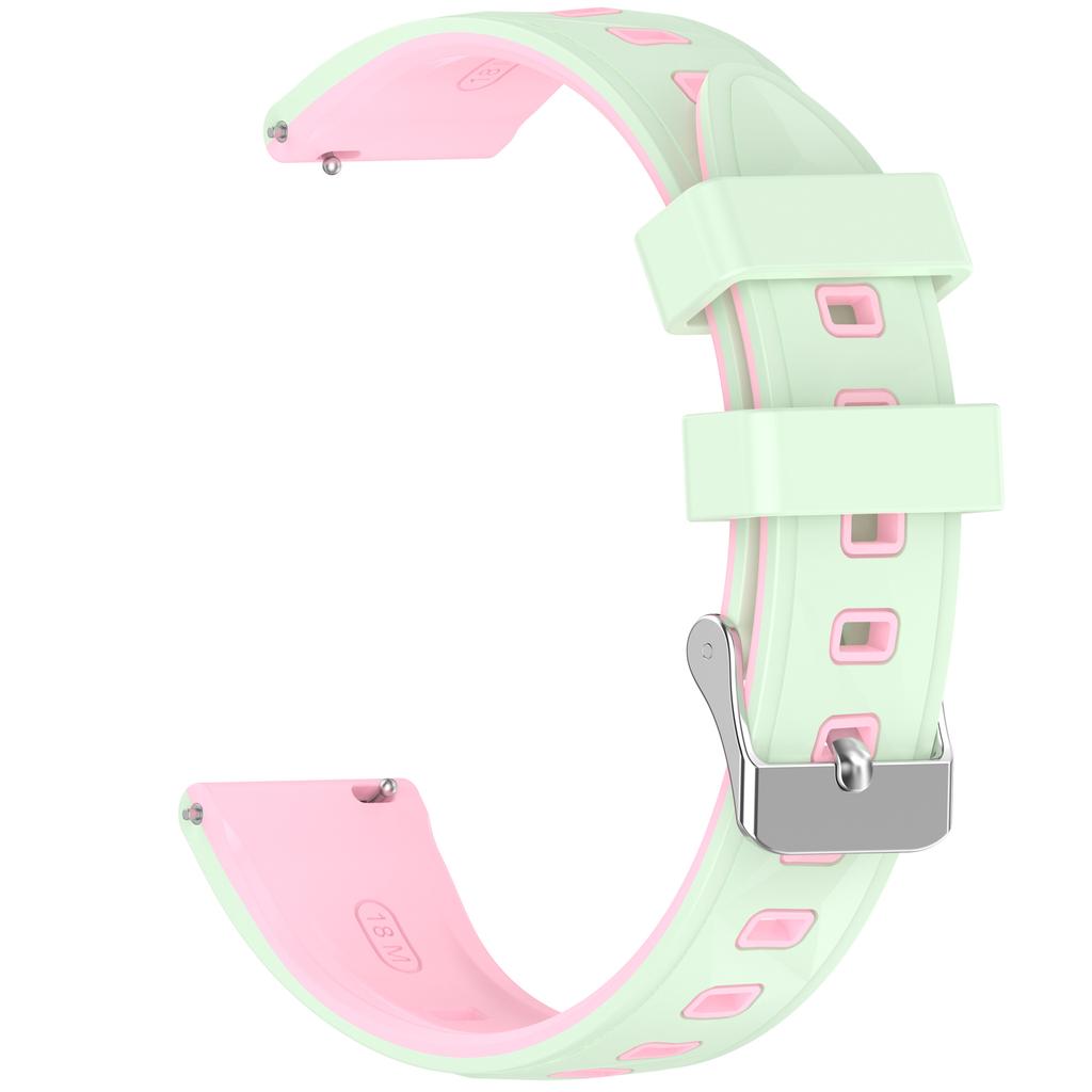 18mm Silikonarmband mit Musterdesign für Huawei Watch GT 6 / 5 / 4 41mm / Garmin Venu 3S Verstellbares Uhrenarmband