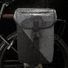 Weatherproofed Cycling Panniers Bag With Carbon Texture Multiple Pocket Organization for Outdoor Exploration