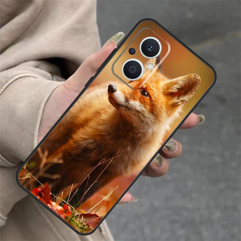 Cute Fox In Autumn Case For OPPO Reno 4Z 5Z 8T 10 11 Pro 11F 7 8 5 6 Lite OPPO Find X6 X5 Pro X2 X3 Neo Cover
