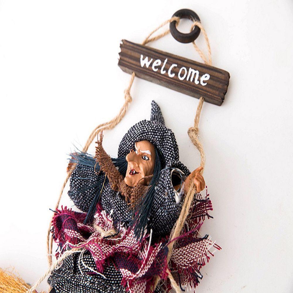 Ornament Fabric Kids Gift Halloween Party Props Halloween Witch Dolls Flying Witch Witch Decoration