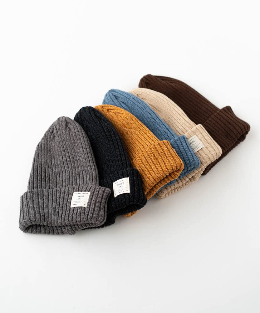 Nakota Cotton Knit Made in Winter and One Size Fits Coffee Brown Hat, Tagless, Japan, Hat, Men's Women's, All,