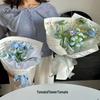 English Hot Stamping Waterproof Bouquet Wrapping Paper for DIY Floral Packaging.