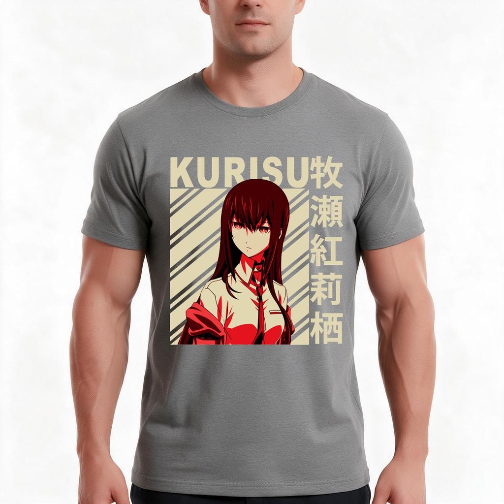 Unisexs My Favorite Kurisu Makise Vintage Art Gifts For Movie Fan Tshirt Summer Casual Cotton Tee Oversized Streetwear Tops