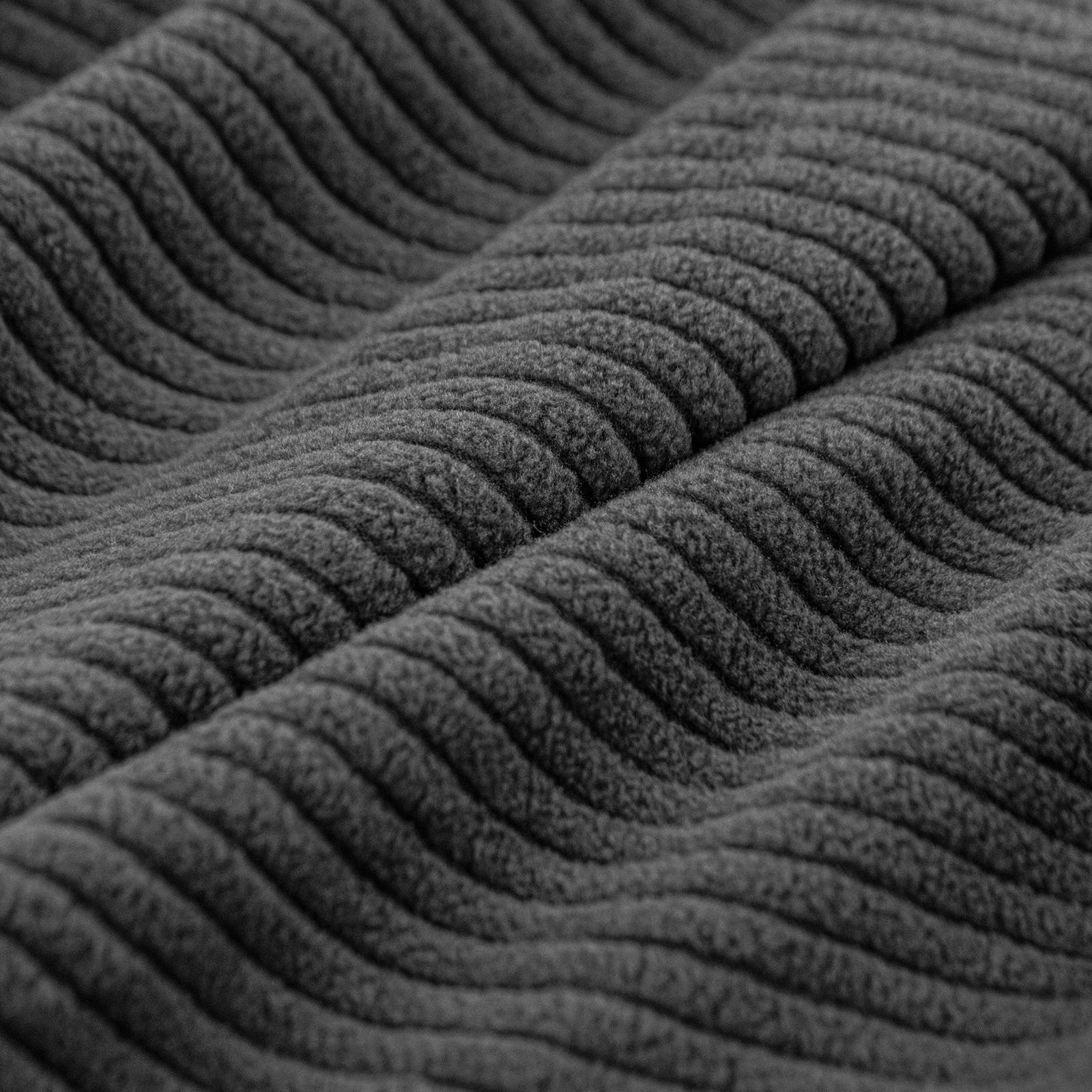 1 Stück gewebte Sofahülle, schmutzabweisend, dehnbar, kratzfest, für Wohnzimmer, 1 2 3 4-Sitzer, L-Form, Komplettset 1pc Armrest cover black