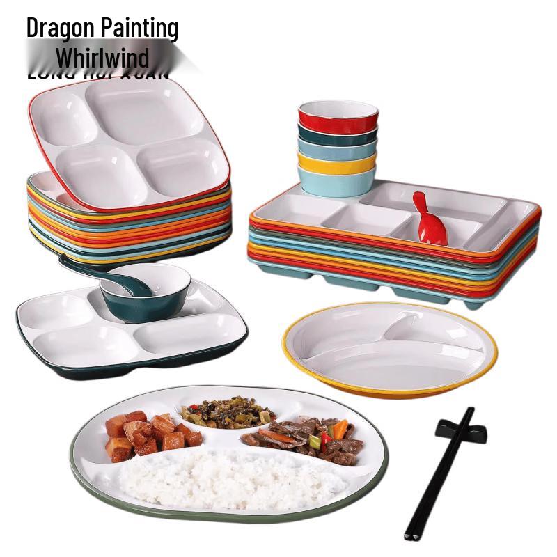 Melamine Divided Serving Tray