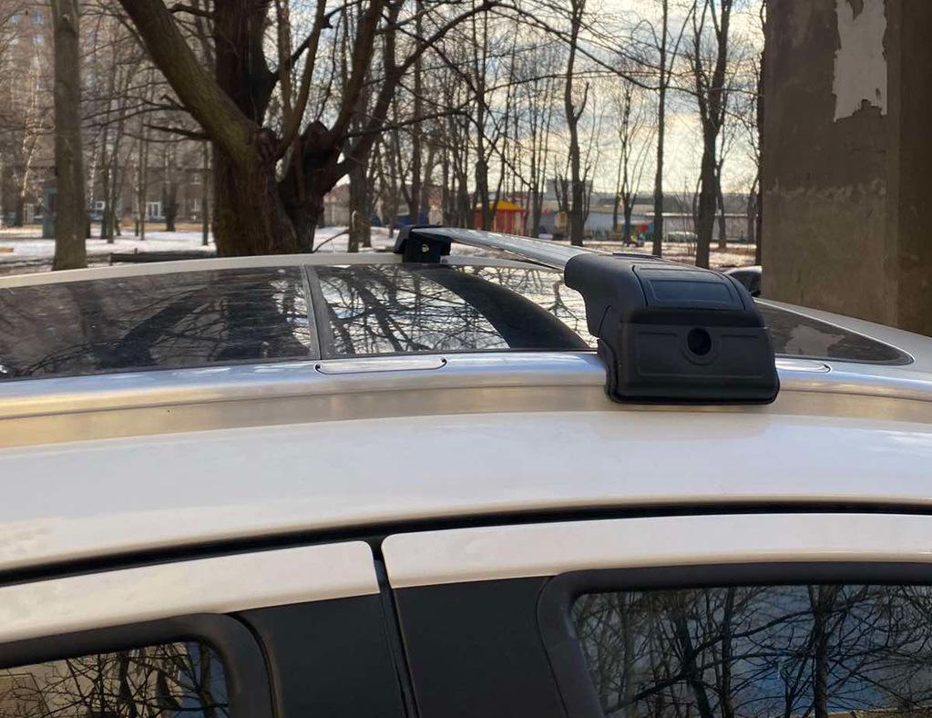 Cross-section Rack for Integrated Roof Rails WingBar (2 Pcs) Black for Ford Connect 2014-2021