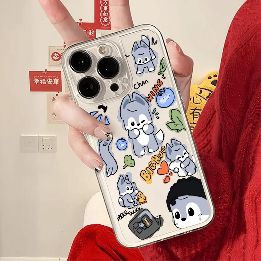 Cute Cartoon Bunny Doodle Pattern Phone Case for iPhone 17 16 15 14 13 12 11 16E Series Pro Max Plus Double Layer Protection iphone 12 ProMax