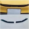 Steel Fiber Front Upper Grilles Frame Cover Trim For -2025 Toyota Prius 2pcs