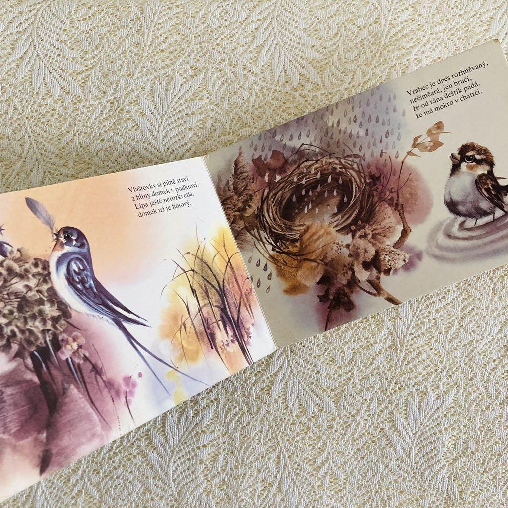 [USED] Foreign books, old books, beautiful Slovak picture books, soft watercolors