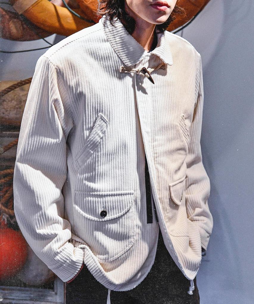 Vdr Corduroy Toggle 4Pocket Jacket [Snow White]