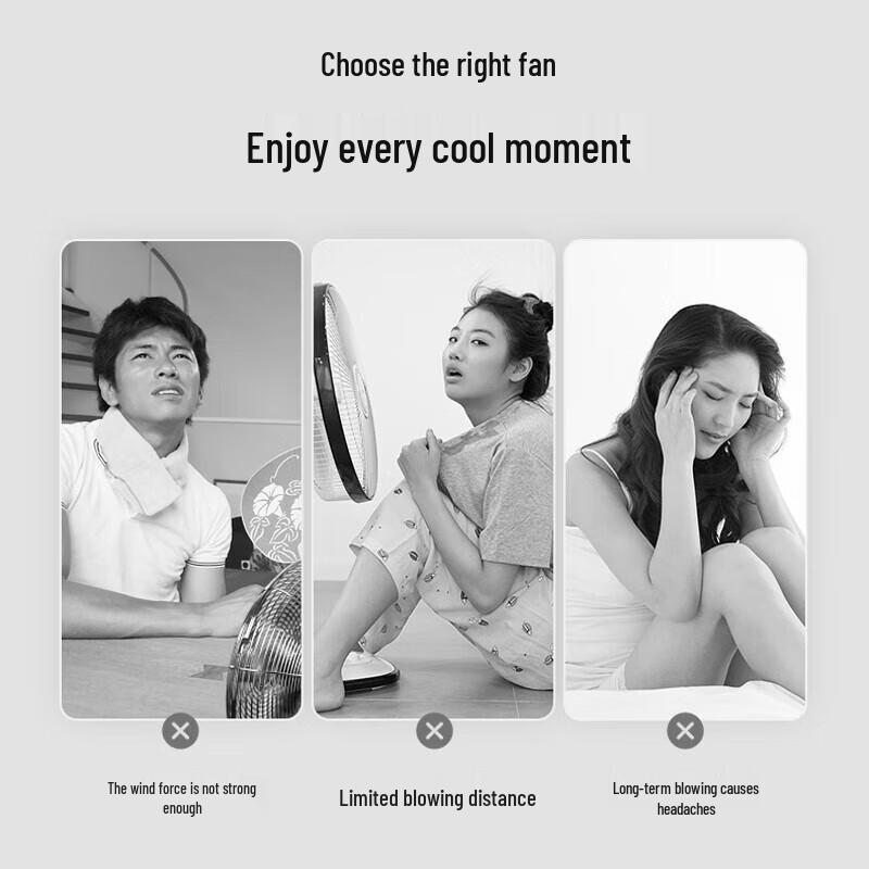 Midea 7-Blade Pedestal Fan CN Plug (adapter Included)