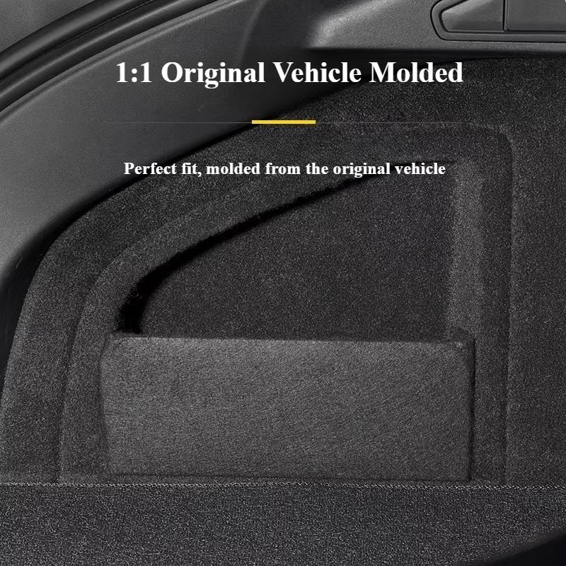 For Zeekr 001 2021-2026 Trunk Left Side Baffle Car Trunk Storage Organizer Partition Board