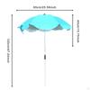 Plant Umbrella Shade Cover Sturdy Sunblock Telescopic for Potted Plants Garden Outside