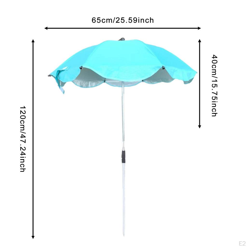 Plant Umbrella Shade Cover Sturdy Sunblock Telescopic for Potted Plants Garden Outside