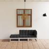 3-piece Garden Set with Cushions Solid Pine Wood