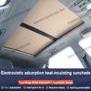 Für Volvo XC90 2016~2026 25 MK2 Auto Panoramadach Isolierung Dachvisier Elektrostatische Adsorption Wildleder Stoff Sonnenschutz