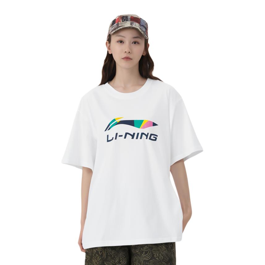 Li Ning Sports Life Collection T Shirt Unisex White AHSUC27-1