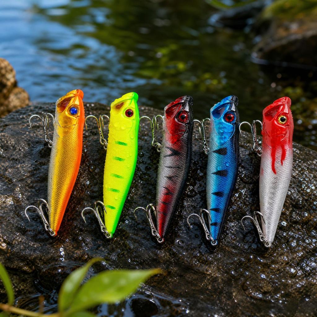 Topwater Fishing for and Surface with Disturbance