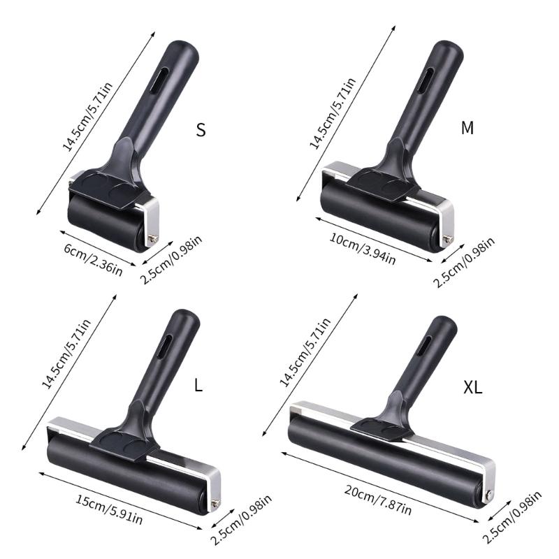Multipurpose Art Roller Steel Frame Rubber Drawing Roller Tool for Artist Beginner Drawing Printing Creative Project