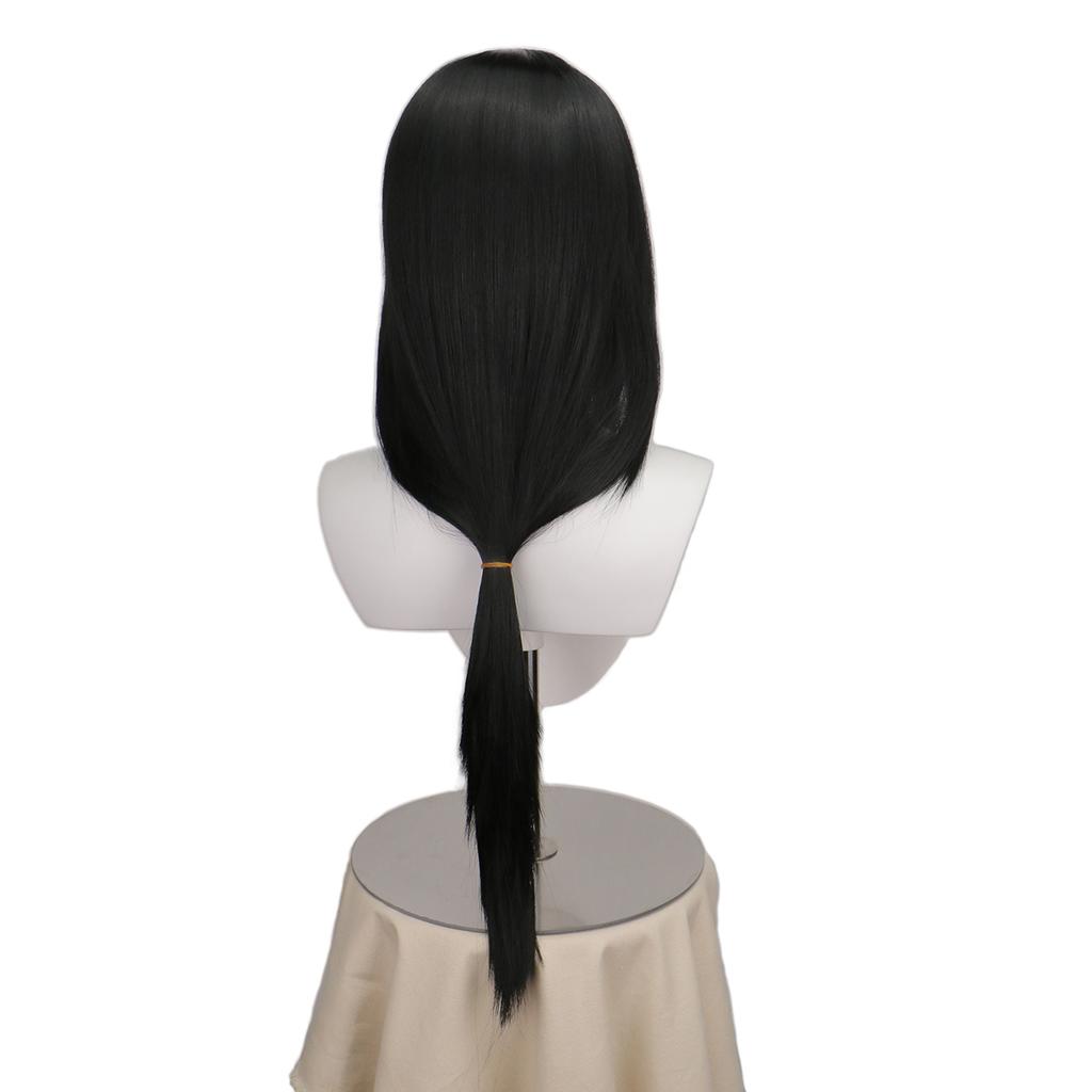 Anime Cos Uchiha Itachi Cosplay Wigs Itachi Uchiha Long Straight Black Heat Resistant Synthetic Hair Anime Cosplay Wigs