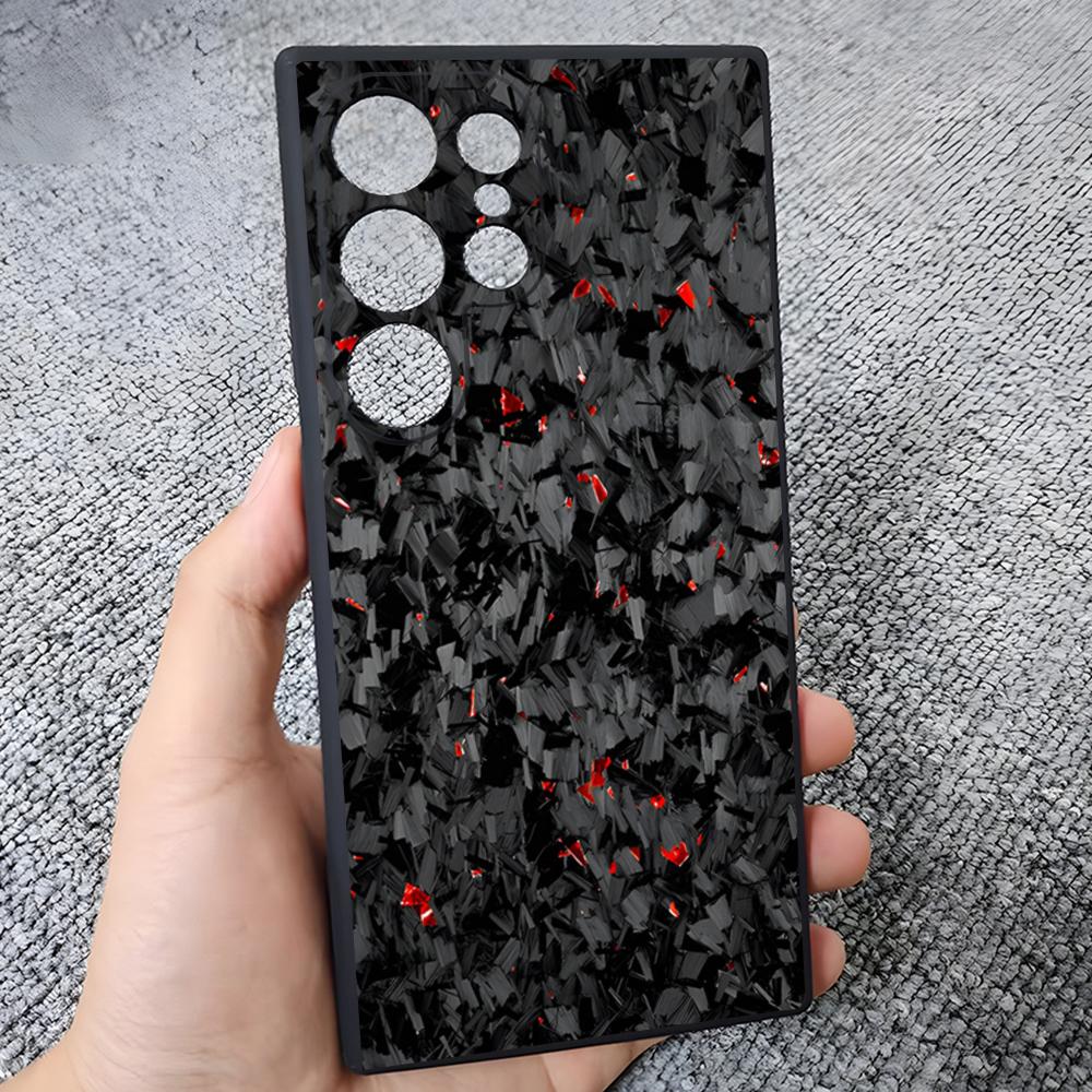 New Real Forged Carbon Fiber Phone Case For Samsung S25 Edge S24 S23 S22 S21 S20 Ultra Plus Fe Galaxy A54 A53 A34 Cover