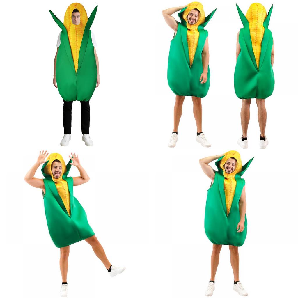Kostium Cosplay na Halloween Dla Dorosłych Z Tkaniny Poliestrowej I Motywem Kukurydzy Na Imprezę Przebranie