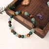 Festive Gifts Tiger Eye Sodalite Malachite and Aquamarine Beaded Bracelet Multicolor Fashion Jewelry for Daily Wear Simple Versatile Accessory
