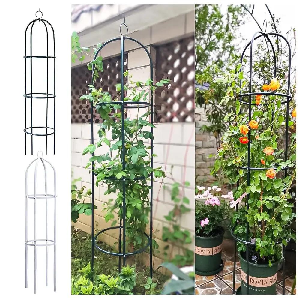 Adjustable Height Garden Trellis Stable Construction DIY Plant Support Frame Accessories Round Flowers Stand Indoor Outdoor Yard