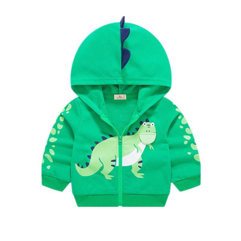 Three-Dimensional Dinosaur Hoodie Sweater Cotton Terry Children's Clothing